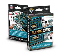 YouTheFan NFL Jacksonville Jaguars Officially-Licensed Playing Cards - Original Artwork on All face Cards and Jokers - Team’s Official Colors - Quality Linen Texture - Designed in The USA