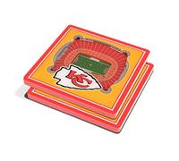 YouTheFan NFL Kansas City Chiefs 3D StadiumView Coasters - Arrowhead Stadium