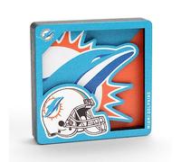 YouTheFan NFL Miami Dolphins 3D Logo Series Magnets