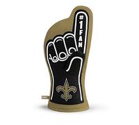 YouTheFan NFL New Orleans Saints #1 Oven Mitt - Team Color, 100% Cotton, Heat Resistant, Unique Opposable Thumb, Right Handed, Ideal for Oven & Grill