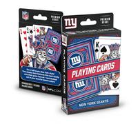 YouTheFan NFL New York Giants Officially-Licensed Playing Cards - Original Artwork on All face Cards and Jokers - Team’s Official Colors - Quality Linen Texture - Designed in The USA