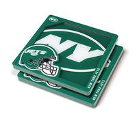 YouTheFan NFL New York Jets 3D Logo Series Coasters 4" x 4"