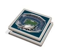 YouTheFan NFL Philadelphia Eagles 3D StadiumView Coasters - Lincoln Financial Field 4" x 4"