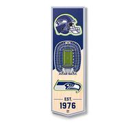 YouTheFan NFL Seattle Seahawks 3D Stadium 6x19 Banner - CenturyLink Field
