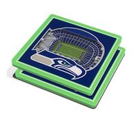 YouTheFan NFL Seattle Seahawks 3D StadiumView Coasters - CenturyLink Field