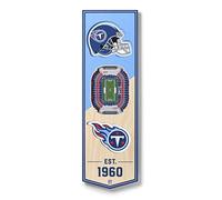 YouTheFan NFL Tennessee Titans 3D StadiumView 6x19 Banner