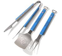 YouTheFan NFL Tennessee Titans Spirit Series 3-Piece BBQ Set, Stainless Steel, 22" x 9"