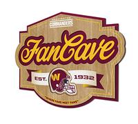 YouTheFan NFL Washington Commanders Fan Cave Sign for Office, Team Colors