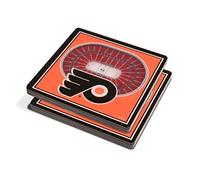 YouTheFan NHL Philadelphia Flyers 3D StadiumViews Coasters, 4" x 4"