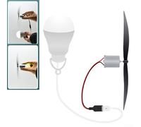 Youthful Exploration Complete DIY Wind Energy Generator Kit with 5W LED Bulb to Ignite Curiosity