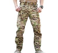 Youthful flying Mens Outdoor Tactical Cargo Combat Trousers Ripstop Military Pants for Hiking Camping Hunting Lightweight(Size:M,Color:CP Camo)