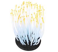 YOUTHINK Artificial Coral Plant Ornament, Lifelike Lighting Seaweed Silic 1 Vivid Artificial Coral Plant Ornament for Aquarium Underwater Fish Tank Garden Night Light Landscape Decoration (Orange)