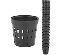 YOUTHINK Garden Slotted Mesh Net Cups 30PCS Black Plastic Aquarium Water Plants Planting Basket Fish Tank Grass Cultivate Baskets