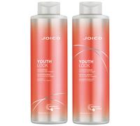 YouthLock Shampoo & Conditioner Set Formulated with Collagen | Youthful Body & Bounce | Reduce Breakage & Frizz | Free of SLS/SLES Sulfates | 33.
