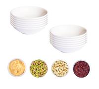 YouthLoxus 12 Pcs Dipping Bowls, White Mini Ramekins for Dips, Round Soy Sauce Dish, Durable Small Condiment Pots for Sushi, Nibbles, Snacks, Stackable 2.8 Inch Shatterproof Serving Dishes