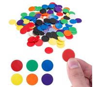 YouthLoxus 300Pcs Colored plastic tokens, smooth surface|6 Colours