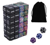 YOUTHLOXUS 51 PCS MTG Dice,With Velvet Bag, Mtg Counters 1/+1 Counters Commander Buff Tokens 6 Sided Dice Set for MTG, TCG, Card Games Accessories