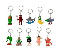 YouthLoxus Italian Brainrot Toys, 10PCS Brainrot Action Figures Set, Anime Figure Keyring Set Tralalero Tralala, Creative Shark,Monkey and More Toys - Fun Gifts Suitable for Children and Adults