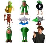 YouthLoxus Italian Brainrot Toys Set, 8 Pcs Italian Brainrot Figure, Brain Rot Toys Creative Shark Monkey and More for Kids Adults, Creative Desk Decorations Gifts for Fans,Colleagues,Friends