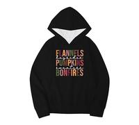 Youths Girls Halloween Pumpkins Letters Prints Hoodie With Pocket Casual Pullover Girls Sweatshirts Boys Toddler Kids Little Girl's Long Sleeve Sweatshirts Tops(Blue,4-5 Years)