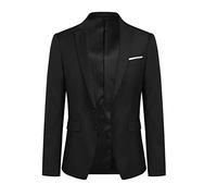 YOUTHUP Mens Blazer Slim Fit 2 Button Formal Casual Tuxedo Jacket | Polyester material,Single Center Back Vent,Real chest pocket,Versatile Wardrobe for Formal and Casual Occasions