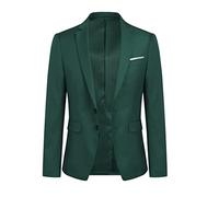 YOUTHUP Mens Blazer Slim Fit 2 Button Formal Casual Tuxedo Jacket | Polyester material,Single Center Back Vent,Real chest pocket,Versatile Wardrobe for Formal and Casual Occasions