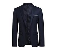 YOUTHUP Mens Blazer Slim Fit 2 Button Formal Casual Tuxedo Jacket | Polyester material,Single Center Back Vent,Real chest pocket,Versatile Wardrobe for Formal and Casual Occasions