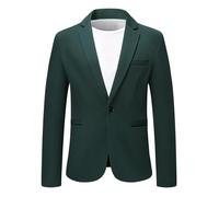 YOUTHUP Mens Blazer Slim Fit Lightweight 1 Button Sports Suit Jacket | Polyester material, 3D tailored construction, Versatile Wardrobe for Formal and Casual Occasions