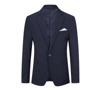 YOUTHUP Mens Slim Fit Blazer 1 Button Notch Lapel Formal Tuxedo Jacket