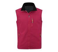 YOUTHUP Men's Softshell Waterproof Gilets Lightweight Breathable Micro Fleece Windproof Vest Outerwear Hiking Biking Cycling Jacket, red, XXL