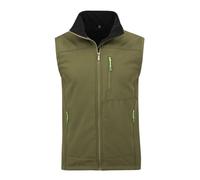 YOUTHUP Men's Softshell Waterproof Gilets Lightweight Breathable Micro Fleece Windproof Vest Outerwear Hiking Biking Cycling Jacket, Green, M