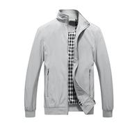 YOUTHUP Mens Summer Bomber Jackets Casual Lightweight Windbreaker Coat