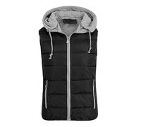 YOUTHUP Women's Quilted Gilet with Hood Thick Full Zip Padded Body Warmer