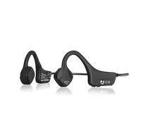 YouthWhisper Bone Conduction Headphones Bluetooth, Wireless Open-Ear Headset with Microphones,Titanium Lightweight Sweat Resistant, Answer Phone Call Sports Earphones for Running Hiking Bicycling