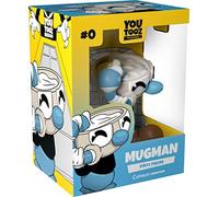 Youtooz Mugman Vinyl Figure, 3.7" Mugman Action Figure, Cuphead and Mugman Vinyl Toys - Youtooz Cuphead Collection Based on Cuphead Games