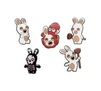 Youtooz Rabbids Pin Set, Official Licensed Rabbids Pins, Collectors Box Includes 5 Enamel Pins By Youtooz Raving Rabbids Collection, Enamel, no gemstone