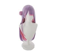 Youtuber Hololive VTuber Tokoyami Towa Purple Pink Cosplay Wig Heat Resistant Synthetic Cosplay Hair Tokoyami Towa