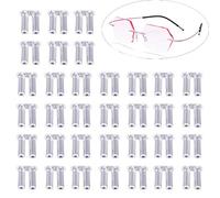 YouU 100 Pcs Clear Plastic Compression Sleeves for Rimless Glasses Fixing Accessories Tools(1.7/1.8/2.0mm) (1.7 * 1.0 * 7.0mm)