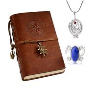 YouU 3 Pcs Vampire Cosplay Accessory Daywalking jewelry Set Leather Bound Journal Halloween Women Daily