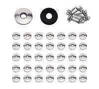 YouU #4.2/4.8/5.5/6.3/8mm Multiple Models Stainless Steel Neoprene EPDM Bonded Sealing Gasket Washers Assortment Kit (4.8x14mm 50pcs)
