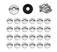 YouU #4.2/4.8/5.5/6.3/8mm Multiple Models Stainless Steel Neoprene EPDM Bonded Sealing Gasket Washers Assortment Kit (6.3x19mm 50pcs)