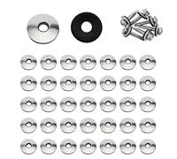 YouU #4.2/4.8/5.5/6.3/8mm Multiple Models Stainless Steel Neoprene EPDM Bonded Sealing Gasket Washers Assortment Kit (5.5x19mm 50pcs)
