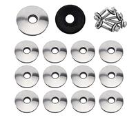 YouU #4.2/4.8/5.5/6.3/8mm Multiple Models Stainless Steel Neoprene EPDM Bonded Sealing Gasket Washers Assortment Kit (8x25mm 50pcs)