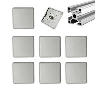 YouU 40x40mm European Aluminum Extrusion Profile End Cover European Standard Seal Cover Grey 35 pcs