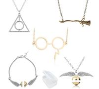 YouU 5 Pcs Magic Hallows Golden Ball Necklace and Bracelets Glasses Necklace for Gifts Collection or Decorations Magical Cosplay Costume Jewelry Gift