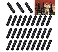 YouU 50 x 10mm Bottle Spout Dust Protection for Liquor Bottles Pour Spot Caps Pourer Covers Liquor Caps Black 30 Pcs