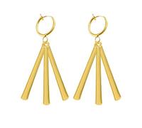 YouU Anime Z. Ear Clip Sticker Set Minimalist Vertical Bar Geometric Dangle Earrings for Fans Cosplay OP Jewelry（No need for piercing）Total 22 pcs