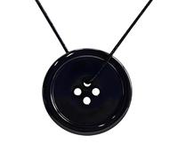 YouU Coraline Button Eyes Necklace Dark Fairytale Style Button Eyed Girl Jewelry Halloween Costume Jewelry Gift for Women Men and Fans