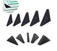 YouU Corner Protectors 4mm/5mm/6mm/8mm/10mm Shape Triple-cornered Glass Corner Protector Cushion for protecting the edge of mirror/glass/sheet metal 50 pcs