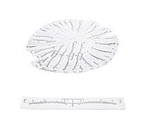 YouU Eyebrow Ruler Disposable Adhesive Eyebrow Sticker Microblading Ruler Stencil Guide makeup tool 50 Pcs